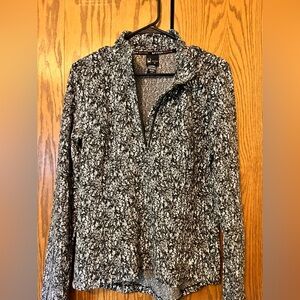Spyder Black and White Teddy Jacket. Ladies Medium